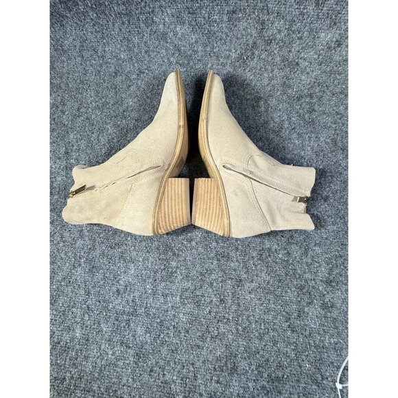 Steve Madden Womens Size 6.5M Braylen  Ankle Boots Beige Suede Pointed Toe - Picture 9 of 14